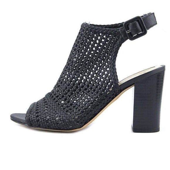 Sam Edelman Evie Woven Peep Toe Booties. Size 6 - Picture 3 of 8